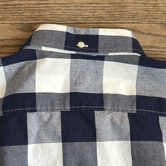 Jack Wills Men's Buffalo Check Navy White Shirt Medium EUC - Picture 8 of 8